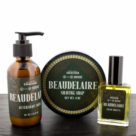 Barrister and Mann Beaudelaire Shaving Soap, Aftershave Balm & Eau de Toillette Set